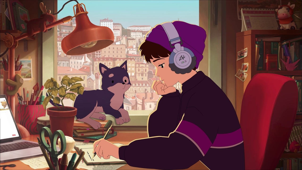 Lofi Girl thumbnail template