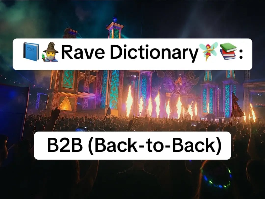 Tag someone who needs to know what a B2B is before they hit the rail acting confused 😅👇#RaversRadar #RaveCulture #plurlife #plurtok #ravemusic #edmcommunity #festivallife #EDM #RAVE #edmlife 