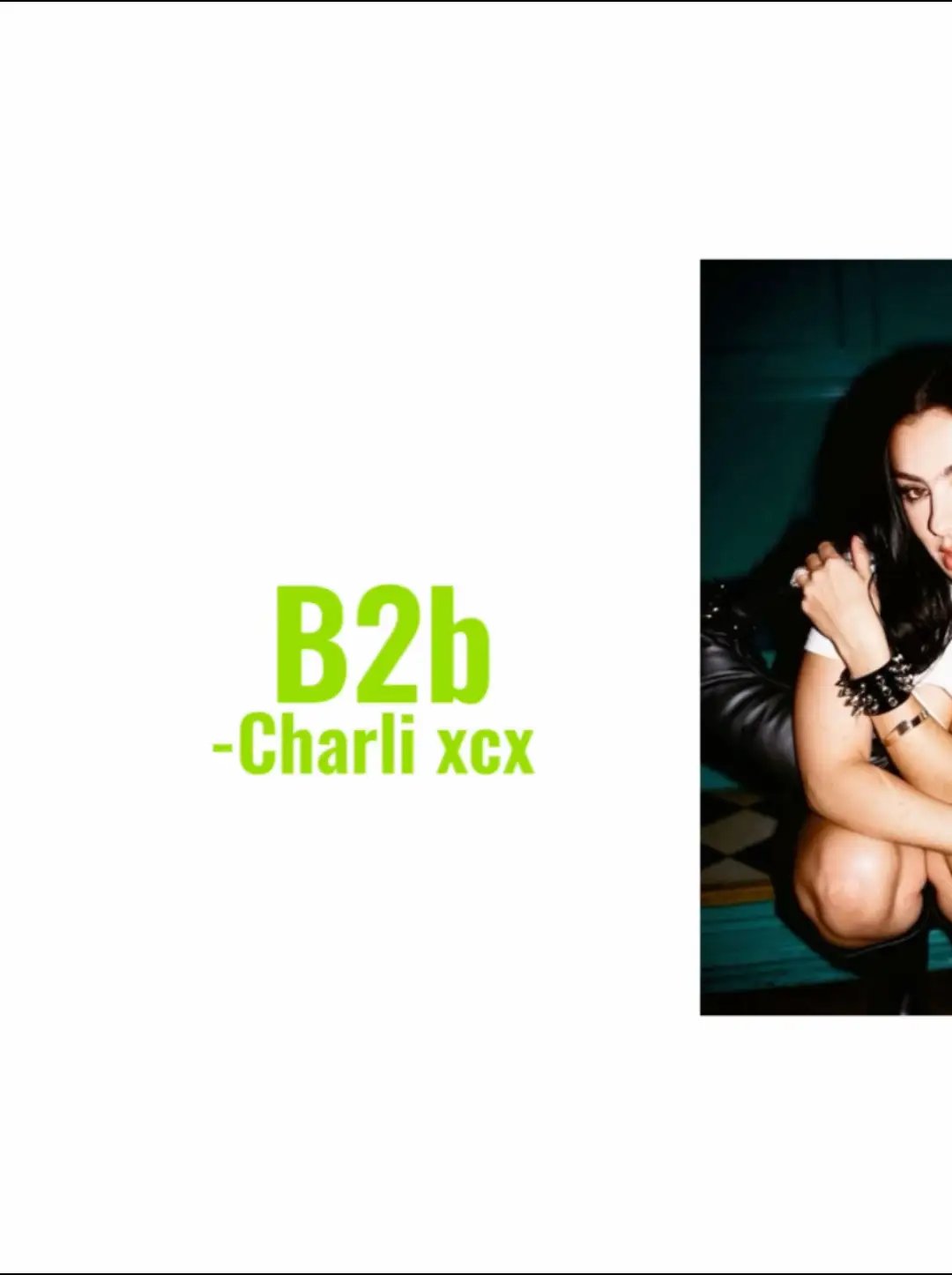 #b2b #charlixcx #brat #lyrxnation #songlyrics #song #fyp 