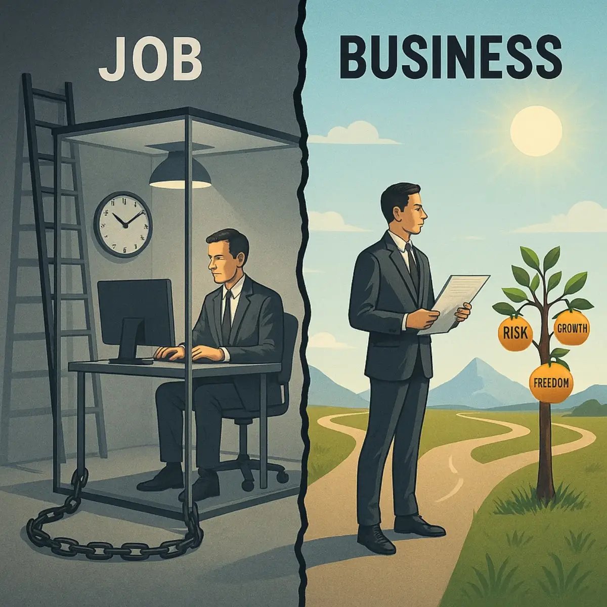 #business #vs #job