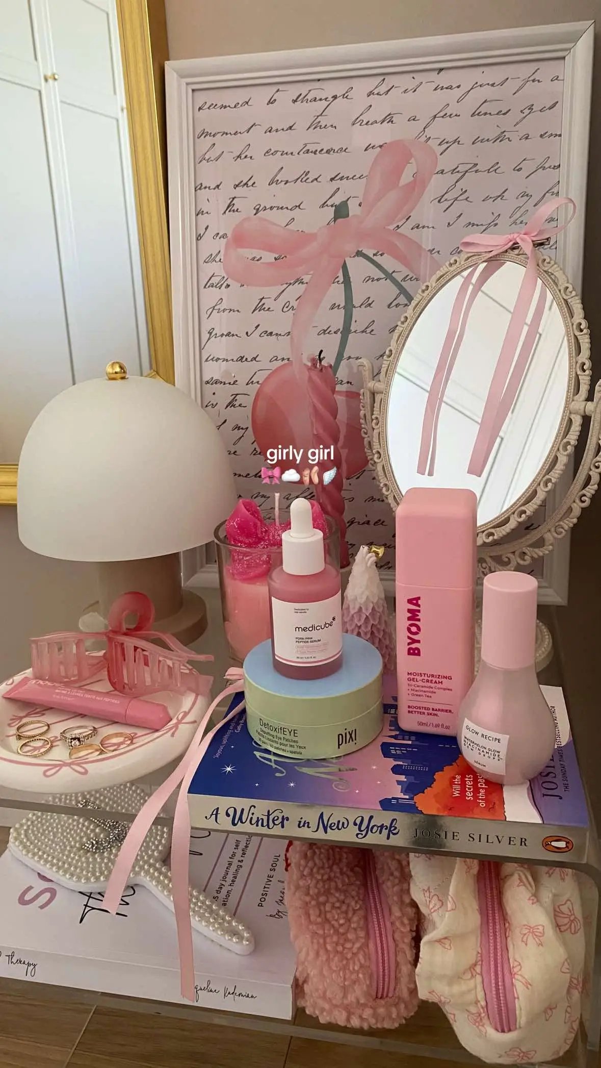 #girly #girlygirl #girlytok #girlyaesthetic #girlygirlaesthetic #girlthings #pinktok @rhode skin @Medicube Global @Pixi Beauty @byoma @Glow Recipe 